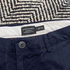 Club Monaco Men's Trousers - Navy Blue